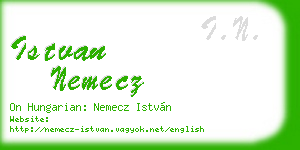 istvan nemecz business card